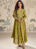 Evanik Designer Chinon Silk Embroidered Work Wedding Anarkali Suit - Distacart