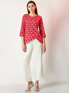 Myshka Women's Pink Printed Top