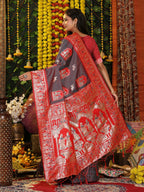 Shree Shyam Fashion Silk Grey Saree - Distacart