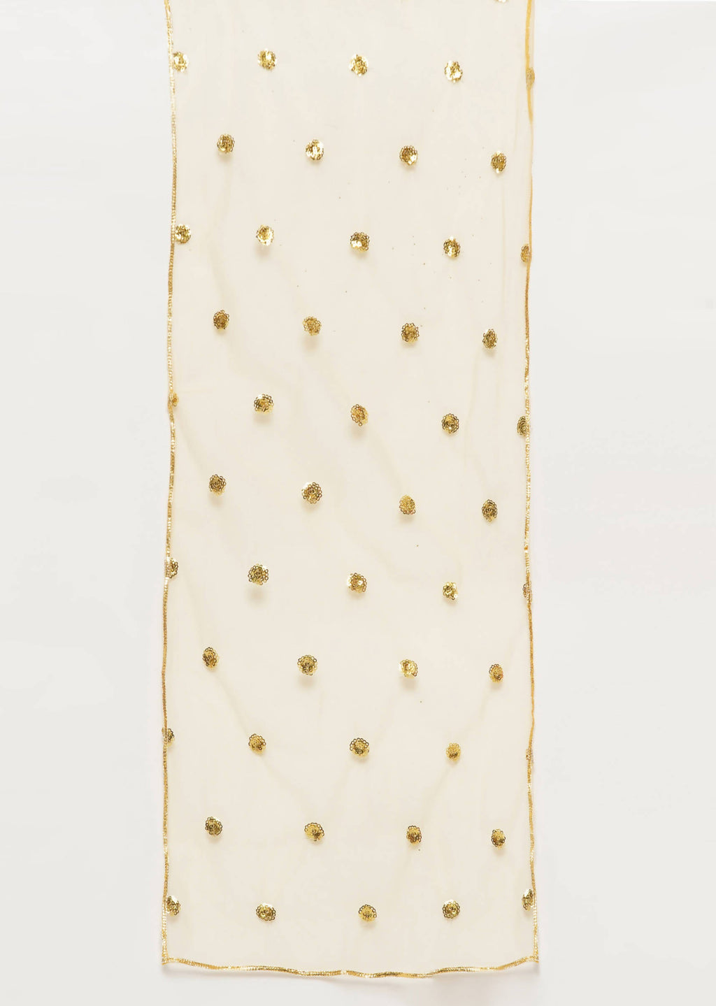 Little Bansi Girls Cotton Embroidery Kurta with Floral Sharara & Dupatta - White & Yellow