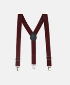 Manet Boys Solid Suspenders - Maroon