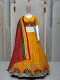DEIANA'S Gota Patch Gamthi Work Lace Lehenga Choli - Yellow - Distacart