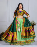 DEIANA'S Jacquard With Jari Print Weaving Lehenga Choli - Pista - Distacart