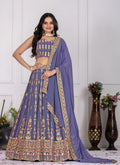 DEIANA'S Heavy Embroidery With Multi Work Lehenga Choli - Lovender - Distacart