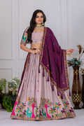 DEIANA'S Heavy Embroidery With Multi Color Work Lehenga Choli - Pink - Distacart