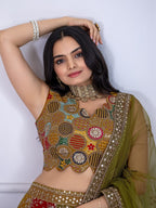 DEIANA'S Heavy Embroidery With Multi Work Lehenga Choli - Multi - Distacart