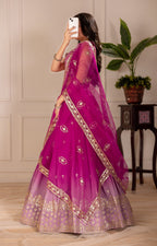 DEIANA'S Heavy Embroidery With Thread Work Lehenga Choli - Pink - Distacart