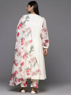 Ahalyaa Women's Traditional wear Kurta Set - Off White