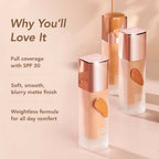 Kay Beauty Soft Matte Full Coverage Foundation - 110N Light