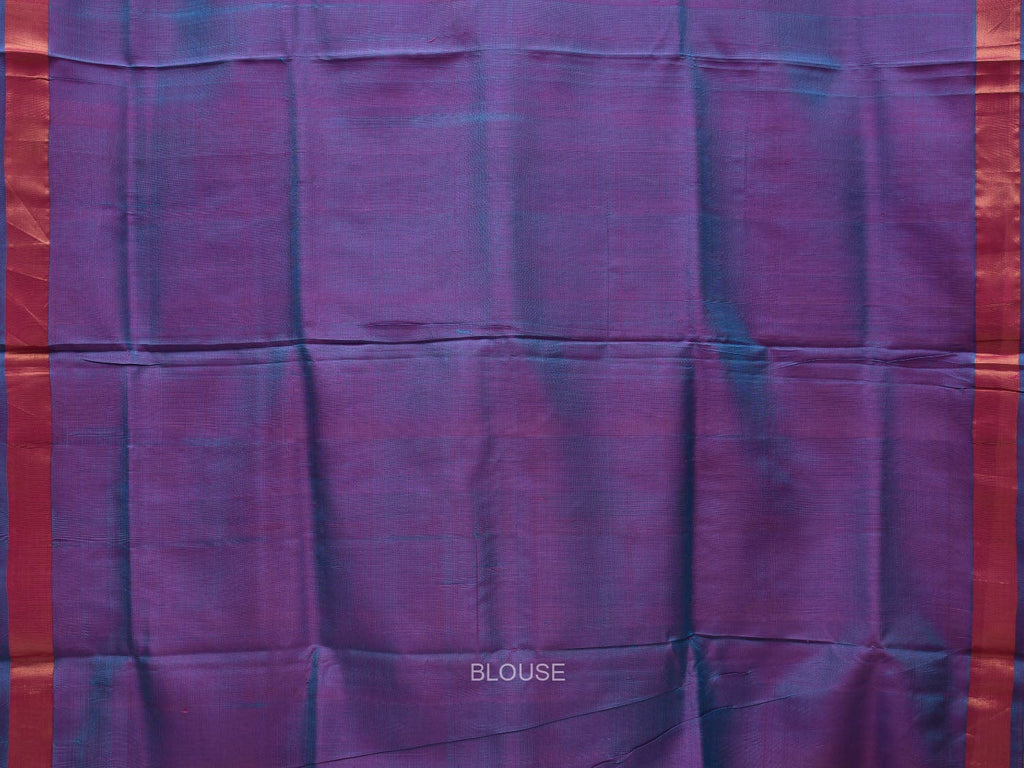 Pink and Lavender Uppada Silk Handloom Saree with All Over Design - Global Threads