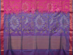 Pink and Lavender Uppada Silk Handloom Saree with All Over Design - Global Threads