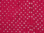 Pink Bandhani Kanchipuram Silk Handloom Saree with Kalamkari Pallu and Blouse Design - Global Threads