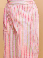 BohoJazz Pink Vacay Halter Top with Comfort Pants Co-ord Set - Distacart
