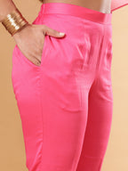 BohoJazz Pink Ombre Embroidered Kaftan with Pants - Distacart