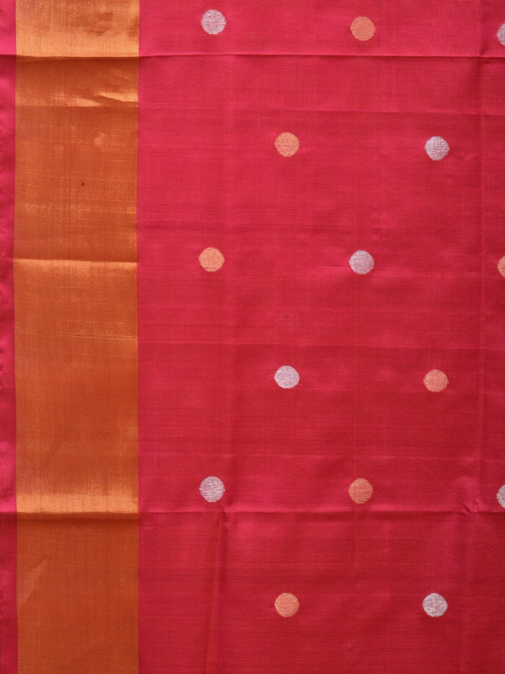 Pink Uppada Silk Handloom Saree with Birds Pallu Design - Global Threads