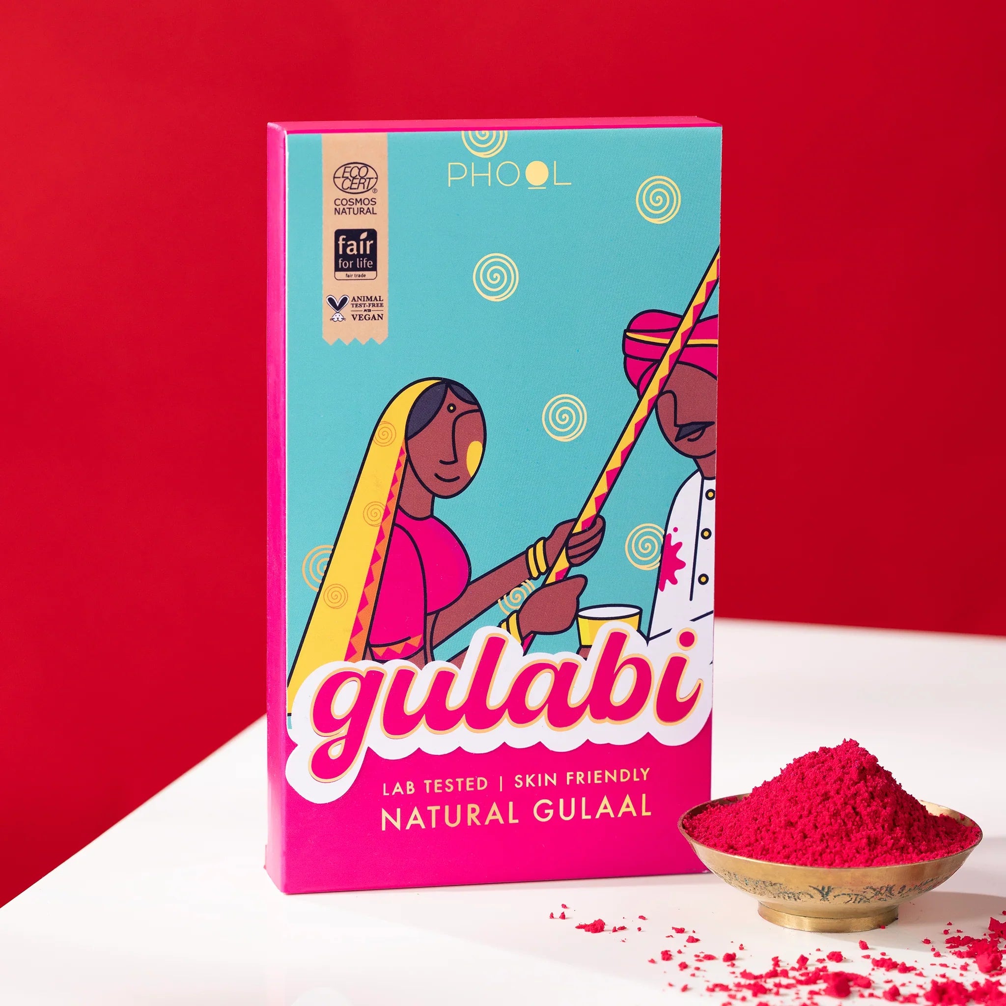 Phool Pink Natural Gulaal - Distacart