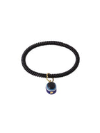 NVR Women Black Evil Eye Adjustable Bracelet - Distacart