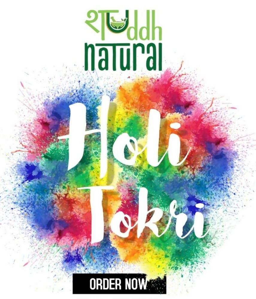 Shuddh Natural Ubtan Based Herbal Gulal | Ayurvedic Thandai Powder | Holi Gift Hamper - Distacart