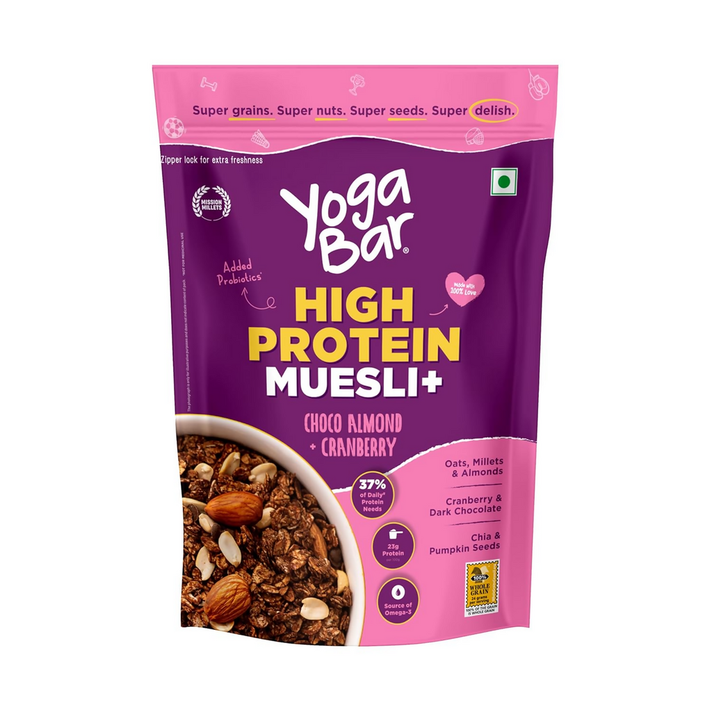 Yoga Bar High Protein Muesli - Choco Almond - Distacart