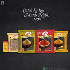 Catch Masala & Spices Combo Five Pack - Coriander Powder 200 gms + Turmeric Powder 200 gms + Red Chilli Powder 200 gms + Cumin Whole 200 gms + Hing 50 gms - Distacart