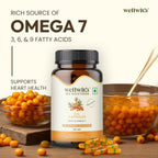 Wellwith Sea Buckthorn Berry Oil Vegan Omega 7 500mg, Softgels Capsules