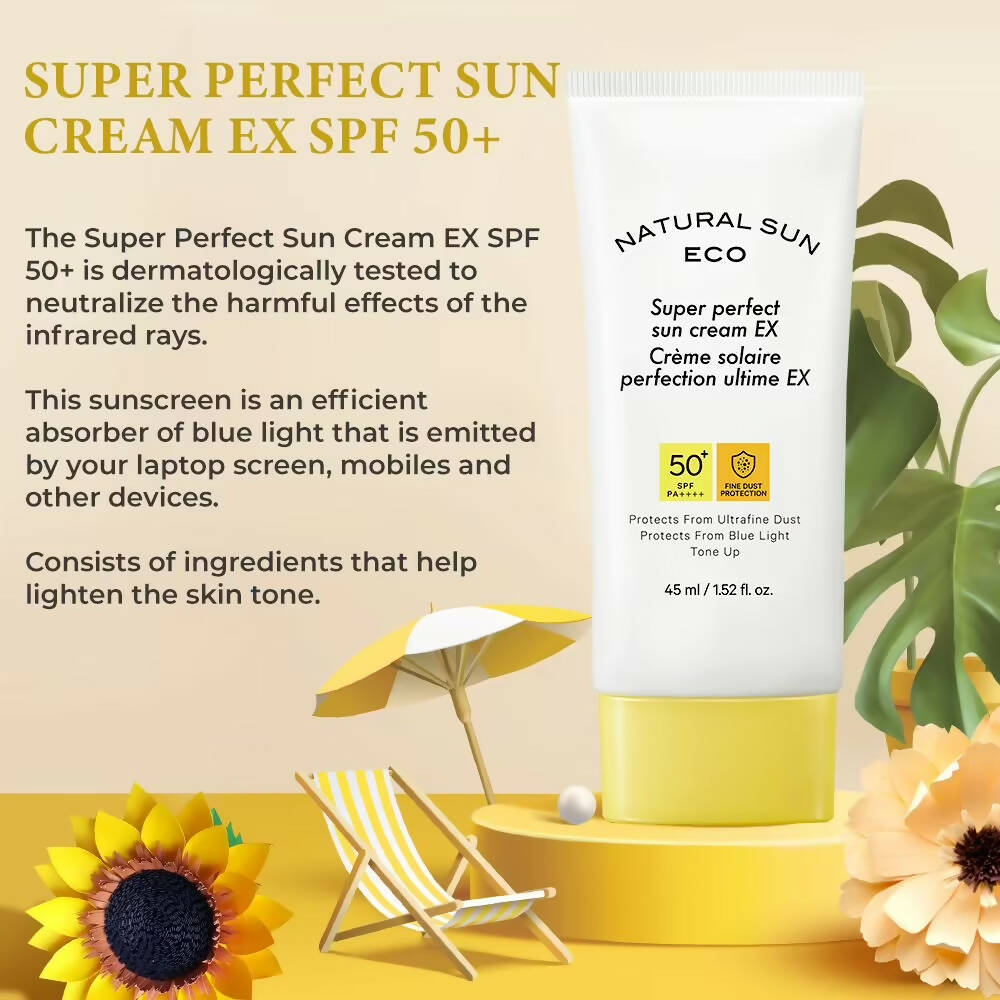 The Face Shop Natural Sun Eco Super Perfect Sun Cream Ex-SPF 50 - Korean Skincare