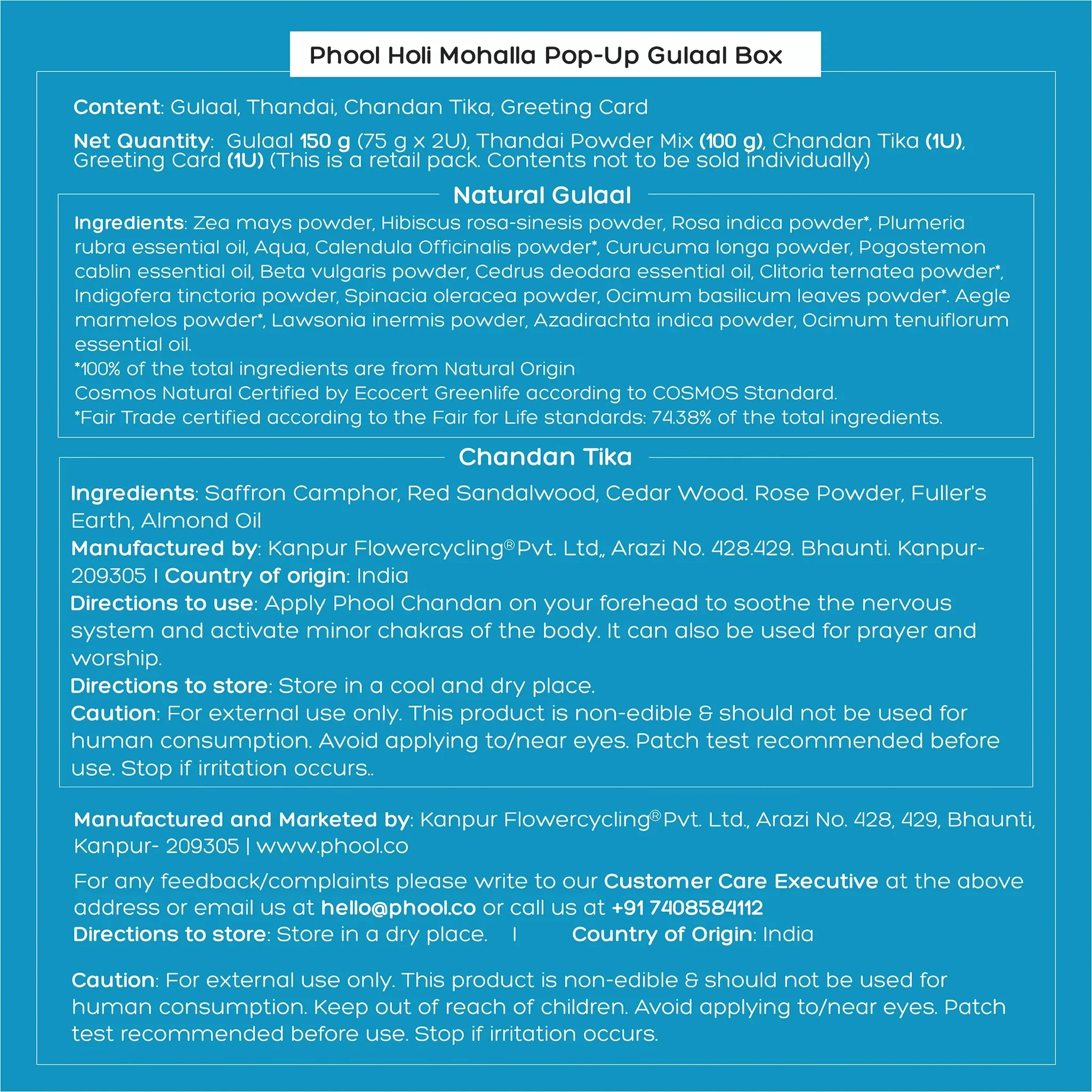 Phool Holi Mohalla Pop-Up Gulaal Box