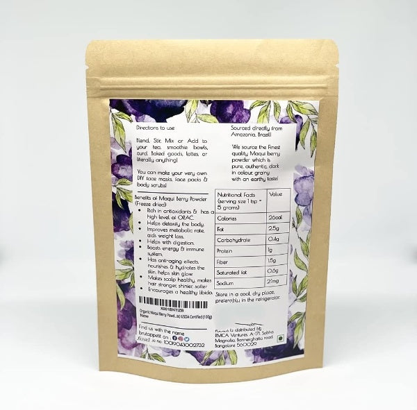 Bruit Appetit Maqui Berry Powder (Freeze Dried)