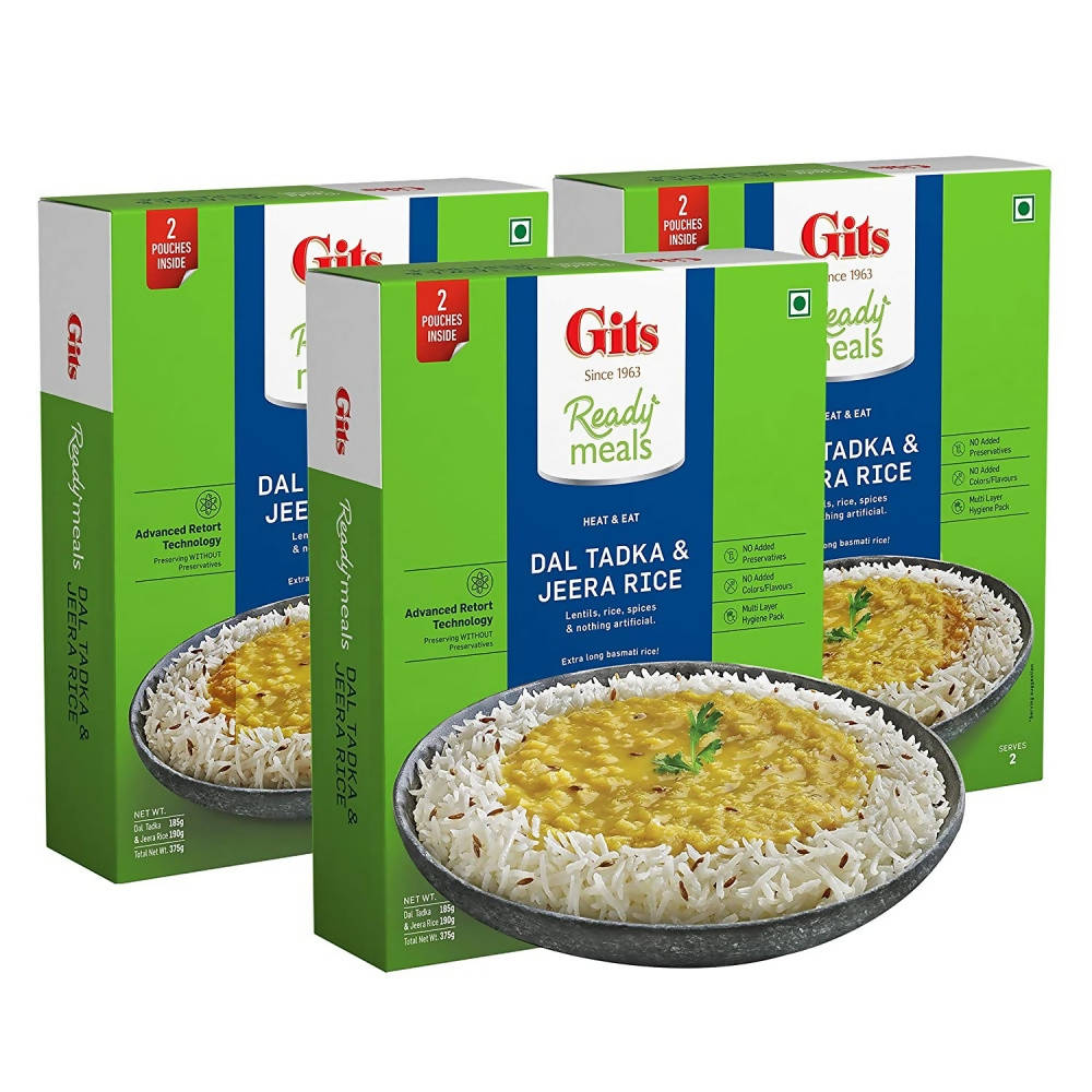 Gits Ready Meals Heat & Eat Dal Tadka & Jeera Rice