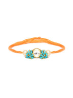 Designer kundan Rakhi - Ruby Raang - Distacart