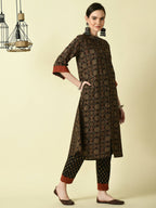 Myshka Women's Multi A-Line Printed Kurta