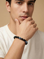 NVR Black Evil Eye Adjustable Bracelet for Men & Women - Distacart
