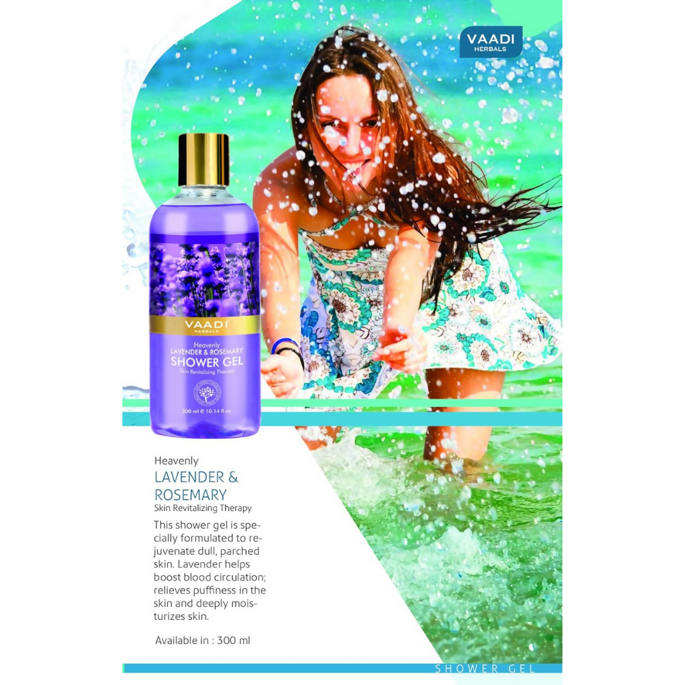 Vaadi Herbals Shower Gel - Heavenly Lavender and Rosemary - Distacart