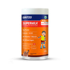 Gritzo SuperMilk Overall Growth (7-12y Girls), Zero Refined Sugar, 21 Vitamins & Minerals