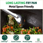 The Indus Valley CASTrong Cast Iron Fish Fry Pan, Pre-seasoned, Nonstick, 100% Pure, Toxin-free, Induction, 22.4/25cm, 1.5kg/2kg