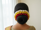 Red & Yellow Flower Hair Gajra - Distacart