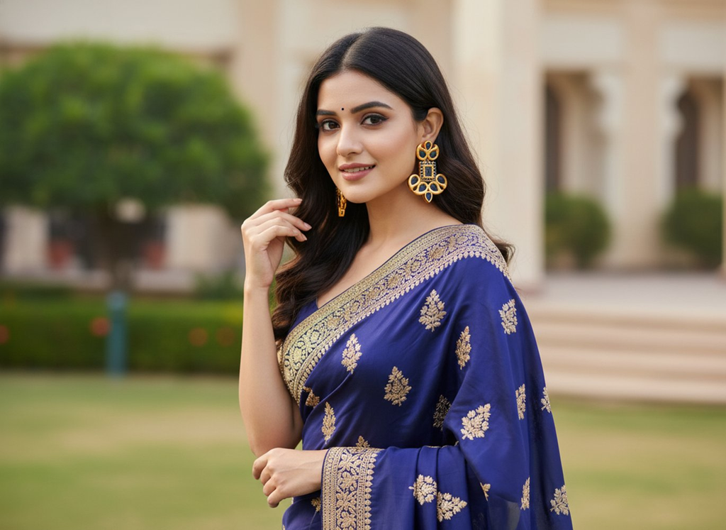 Blue Designer Earrings - Distacart