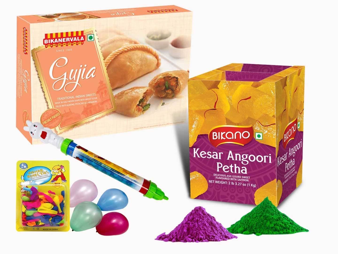 Bikano Kesar Angoori Petha With Holi Ghujia - Distacart