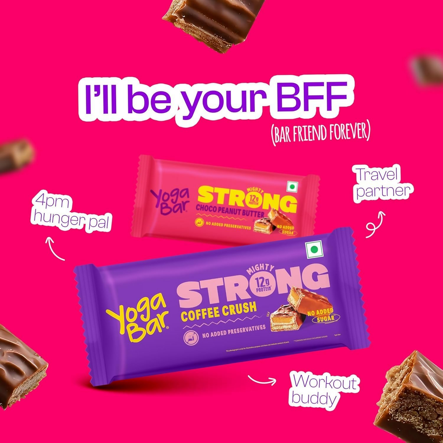 Yoga Bar Variety Pack 12 grams Strong Protein Bars - Distacart