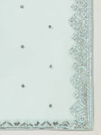 House of Panchhi Turquoise Blue Net Gotapatti Work Lehenga & Blouse, Dupatta