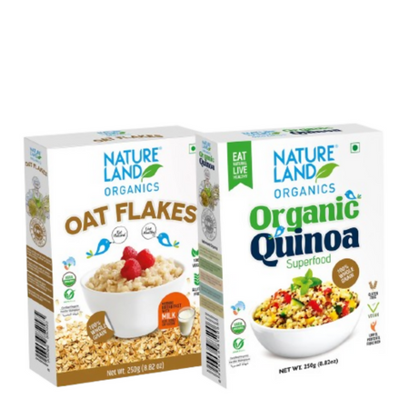 Nature Land Organics Oat Flakes +Organic Quinoa