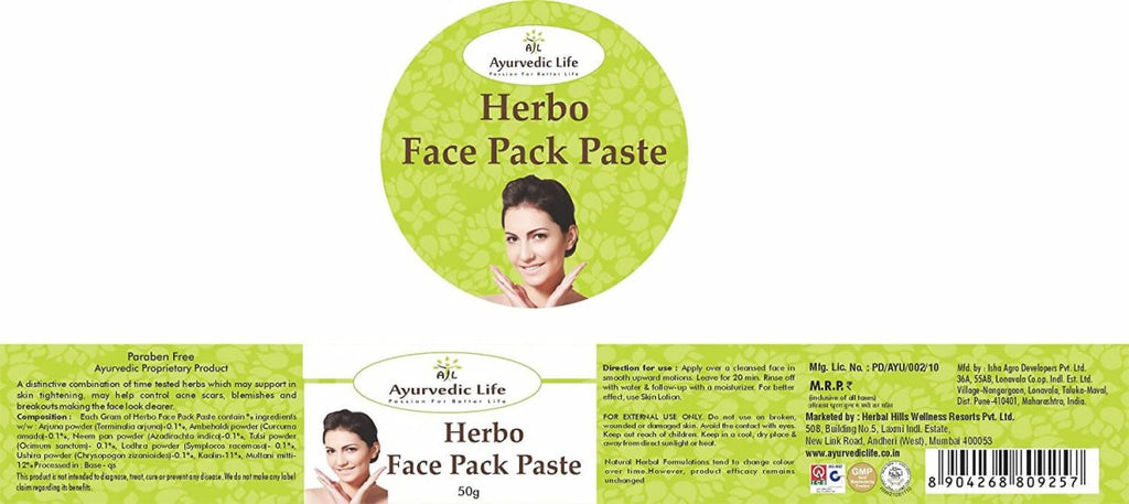 Ayurvedic Life Herbo Face Pack Paste