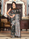 Shree Shyam Fashion Teal Green Silk Saree - Distacart