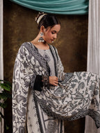 Yufta Pure Muslin Silk White Kurta Dupatta Set - Distacart