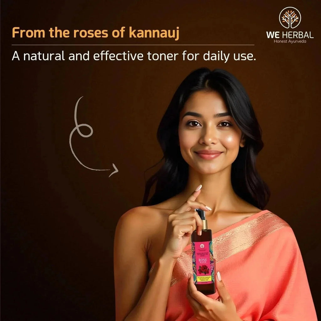 We Herbal|Honest Ayurveda Pure Rose Water: The Best Toner And Hydrating Solution For Your Skin - Distacart