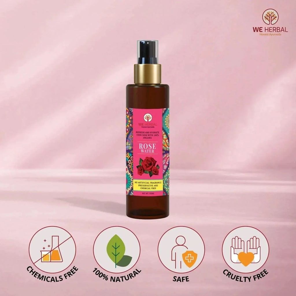 We Herbal|Honest Ayurveda Pure Rose Water: The Best Toner And Hydrating Solution For Your Skin - Distacart