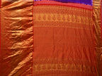 Purple Bandhani Kanchipuram Silk Handloom Saree with Pallu and Border Design - Global Threads
