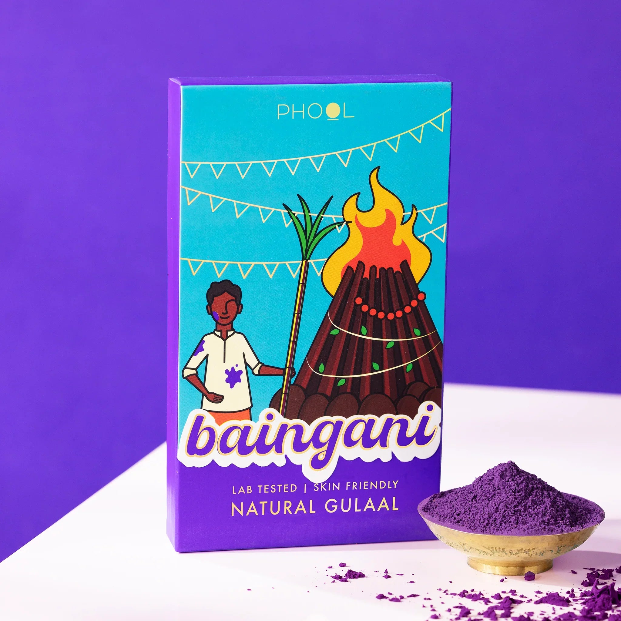 Phool Purple Natural Gulaal - Distacart