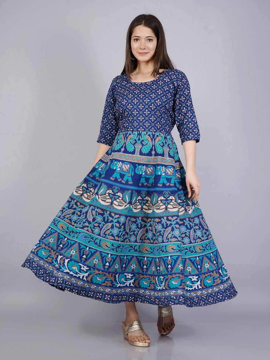 Vamika Multicolor Cotton Printed Party/Casual Wear Kurti (GAM15K)