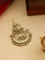 Ruby Raang 22k Gold Polished Kundan Passa - Distacart